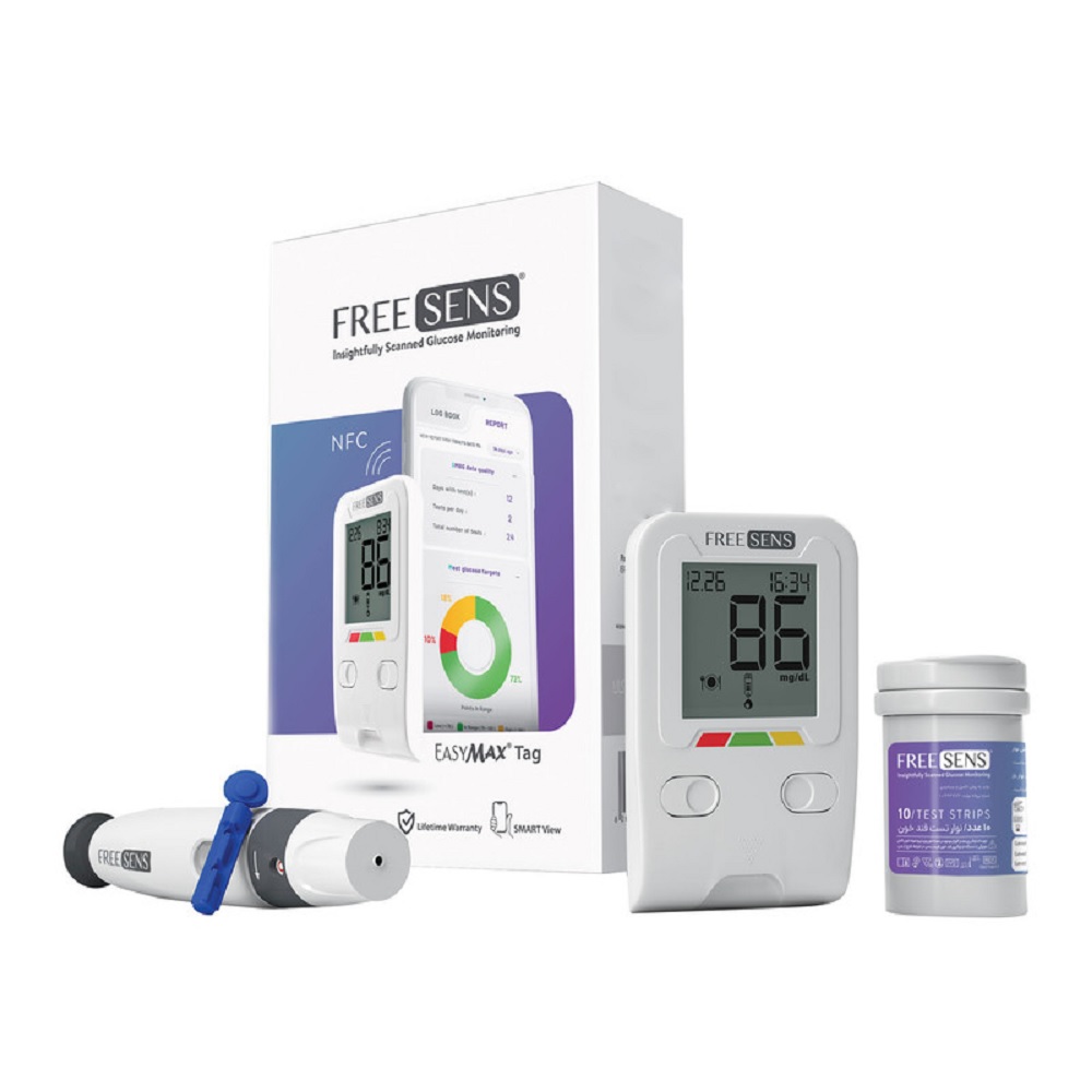 دستگاه تست قند خون فری سنس، EM-TAG