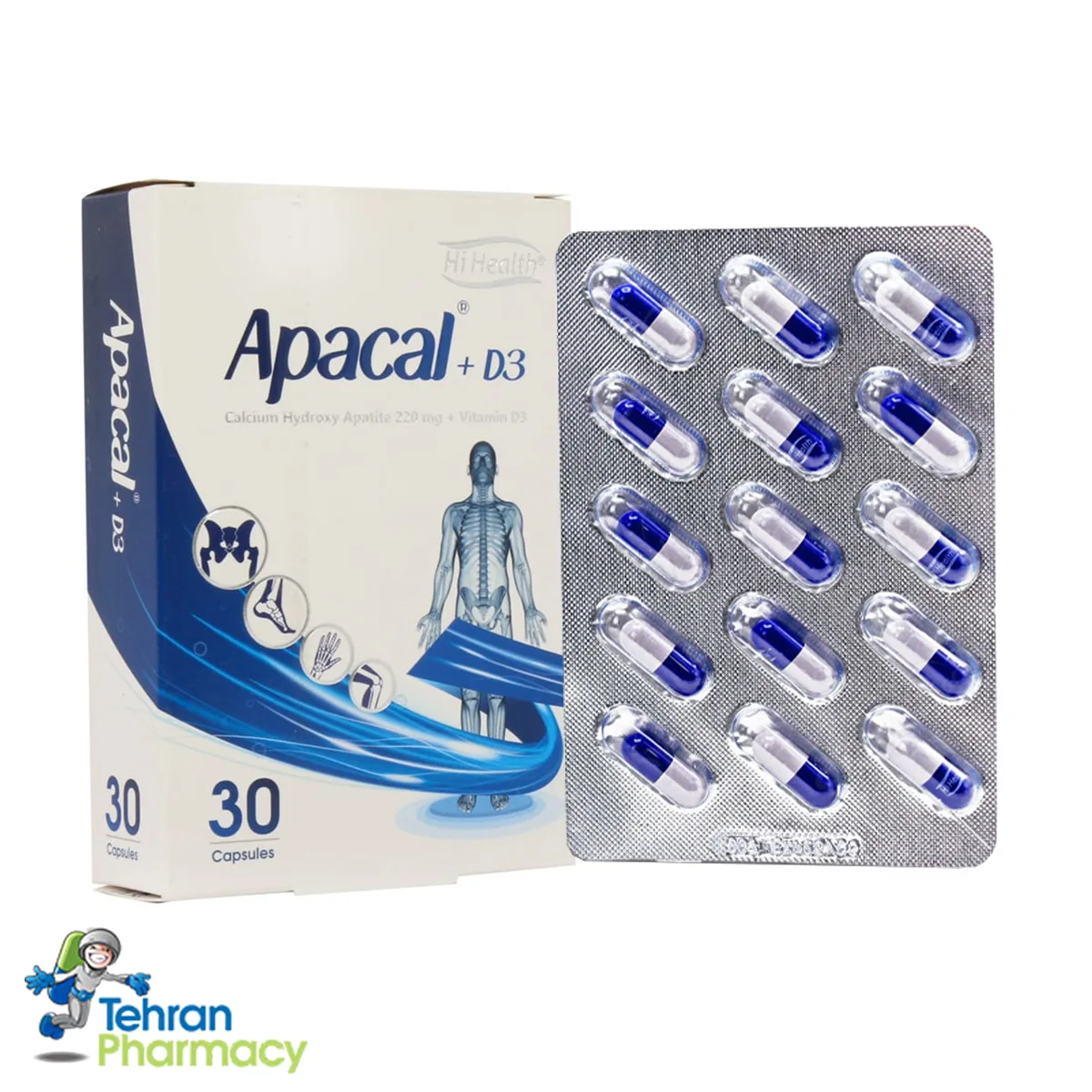 آپاکل و ویتامین D3 های هلث