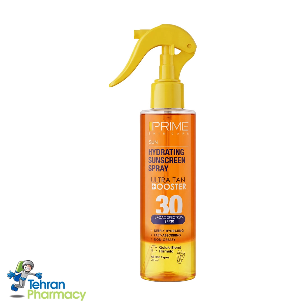 اسپری ضدآفتاب آبرسان دوفاز پریم SPF30