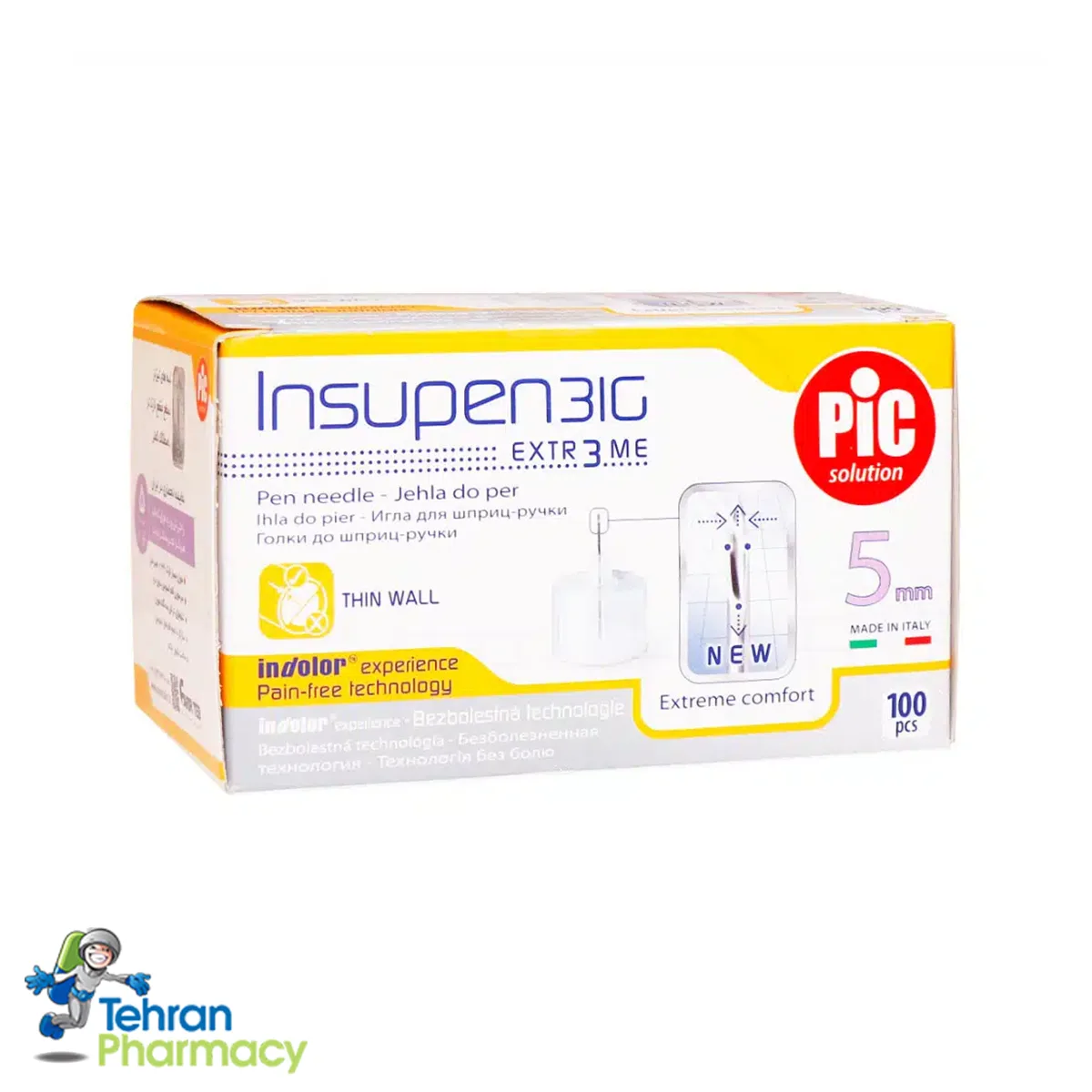 سر سوزن قلم انسولین پیک دیابتس  - 5mm