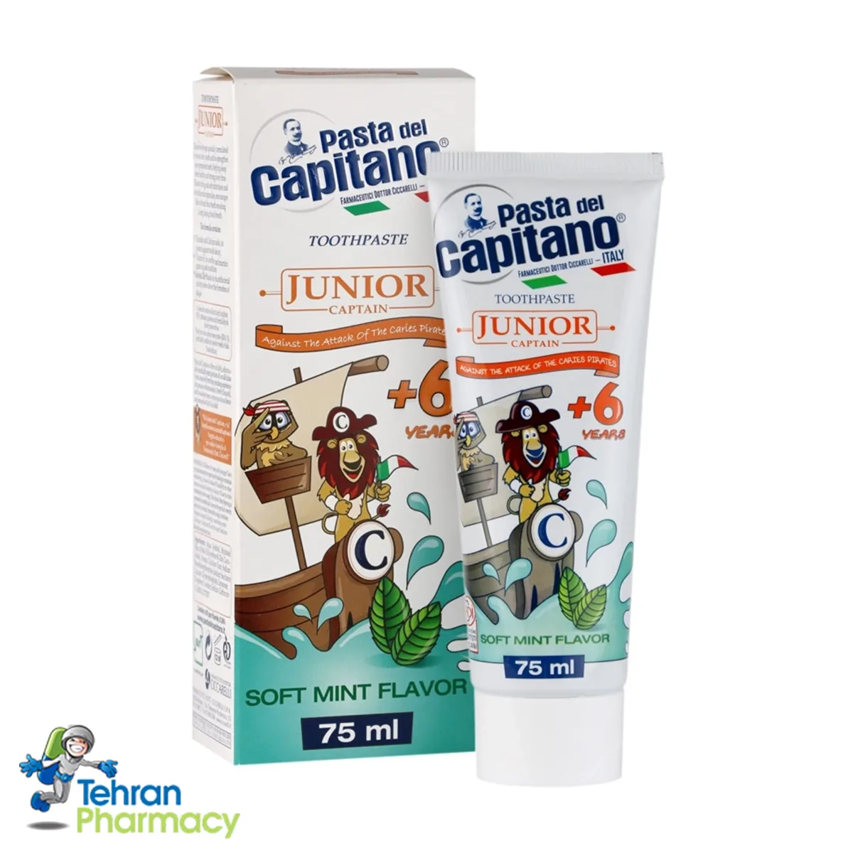 خمیر دندان کودک بالای 6 سال جونیور پاستا دل کاپیتانو