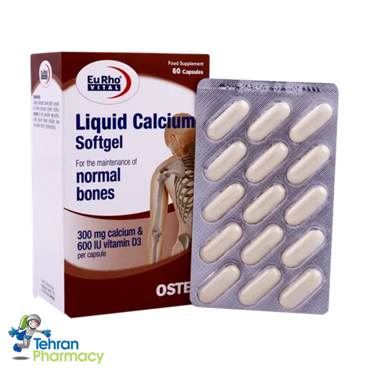 کپسول لیکوئید کلسیم یوروویتال