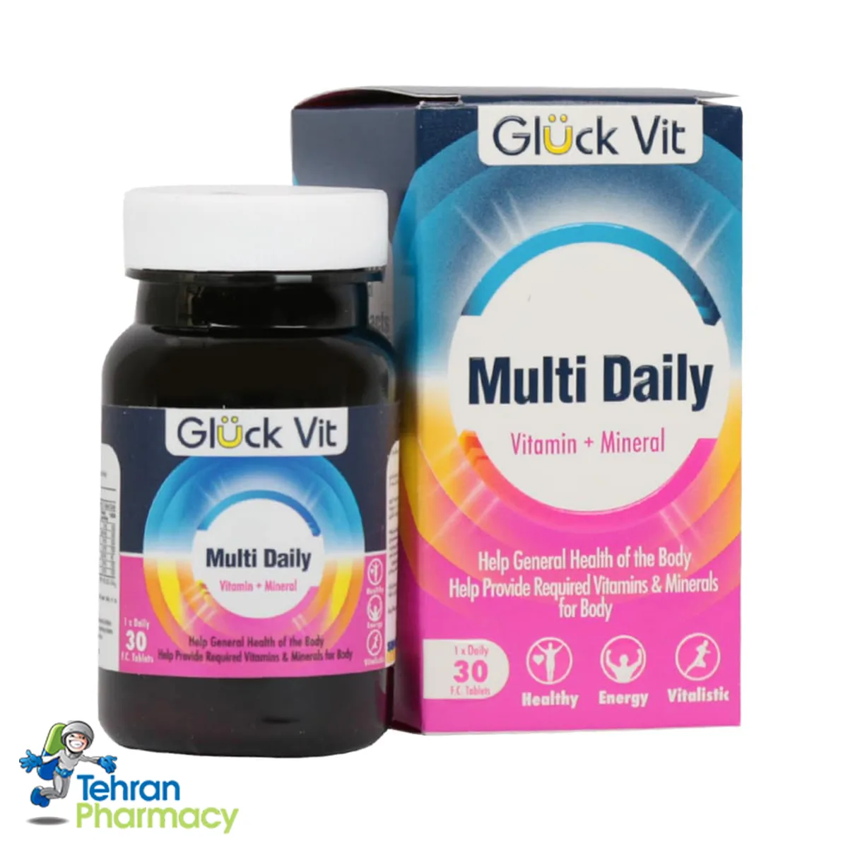 قرص مولتی دیلی ویتامین و مینرال گلوک ویت