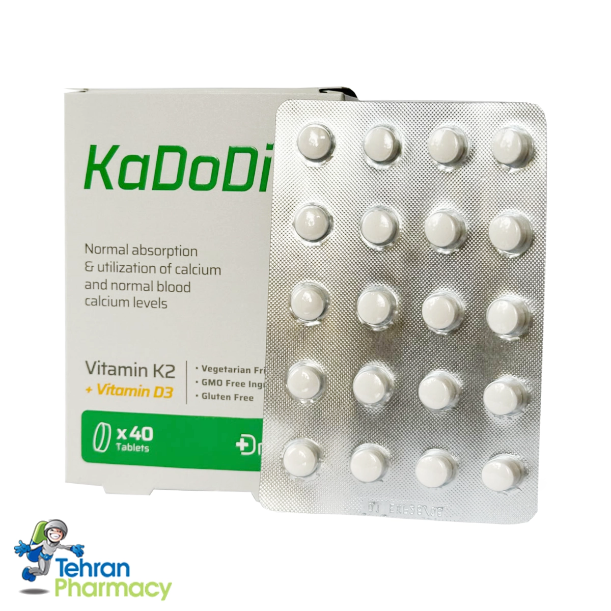 قرص ویتامین K2 و D3 کادودی دکتر اید