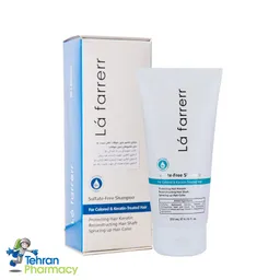 شامپو بدون سولفات لافارر، موی رنگ شده و کراتینه